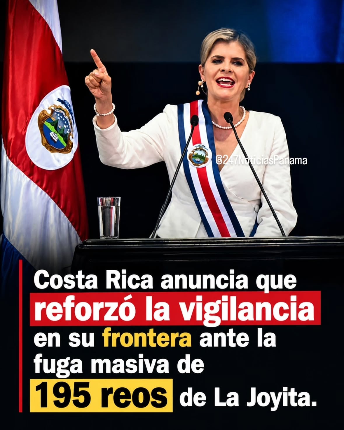 El ministro de Comunicación de Costa Rica, Arnold Zamora Miranda confirmó a @radiopanama, que la presidenta Laura Fernández instruyó al ministro de Seguridad, Gerald Campos, a reforzar de inmediato la vigilancia en la zona fronteriza con Panamá ante la alerta generada por la fuga de privados de libertad.