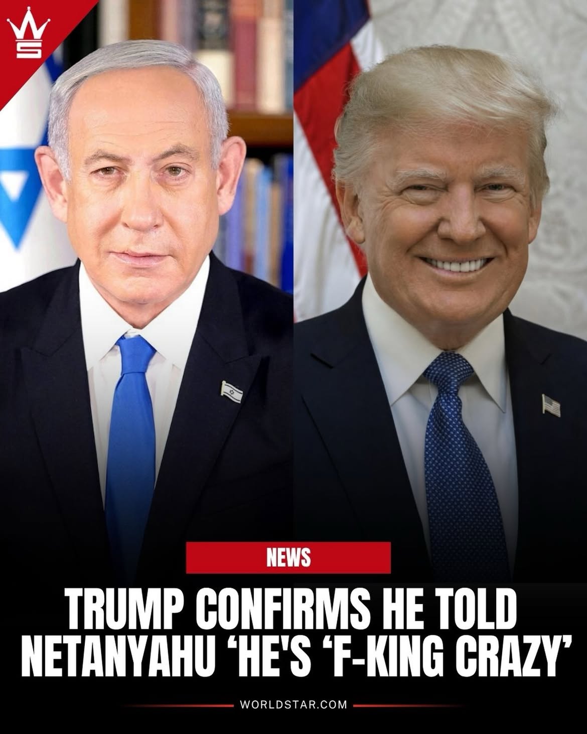 According to reports, President Trump confirmed in an exclusive interview with Miranda Devine that he called Israeli Prime Minister Benjamin Netanyahu “f–king crazy” during a phone call Monday, but said the two have “worked very well together.”

“I was a little bit perturbed at his constantly fighting with Lebanon,” Trump said.

The ongoing attacks have complicated U.S.-Iran peace talks, as Tehran has reportedly demanded that Israeli strikes against Hezbollah stop before any agreement can move forward regarding the Strait of Hormuz and Iran’s nuclear program.