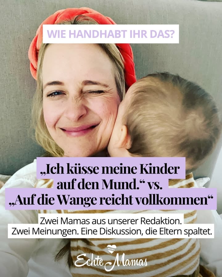 Kuss auf den Mund oder lieber auf die Wange?

Kaum ein Thema sorgt unter Eltern für so unterschiedliche Meinungen. Für die einen ist es ein ganz normaler Ausdruck von Nähe und Geborgenheit. Für die anderen eine Grenze, die sie bewusst ziehen.

Auch bei uns in der Redaktion gibt es dazu unterschiedliche Ansichten. Deshalb haben wir das Thema gemeinsam mit @kinderherztin diskutiert.

Fest steht: Es geht nicht darum, andere Familien zu verurteilen. Sondern darüber zu sprechen, wie wir Nähe leben, welche Grenzen Kinder setzen dürfen und welche gesundheitlichen Aspekte Eltern kennen sollten.

💬 Wie handhabt ihr das bei euch?

Schreibt uns eure Meinung in die Kommentare.

📩 Kommentiere das Wort KISSME und wir schicken dir den Link zum Artikel direkt per Nachricht.

#echtemamas #elternsein #mamaleben #familienleben #kindererziehung