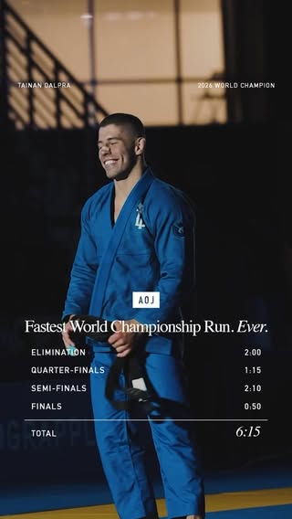 Fastest World Championship Run. Ever.

#artofjiujitsu