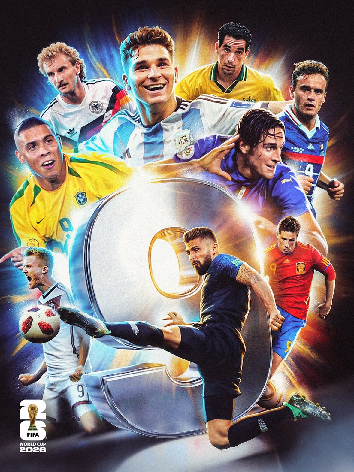 #FIFAWorldCup-winning No. 9s 🤩

9 days to go...