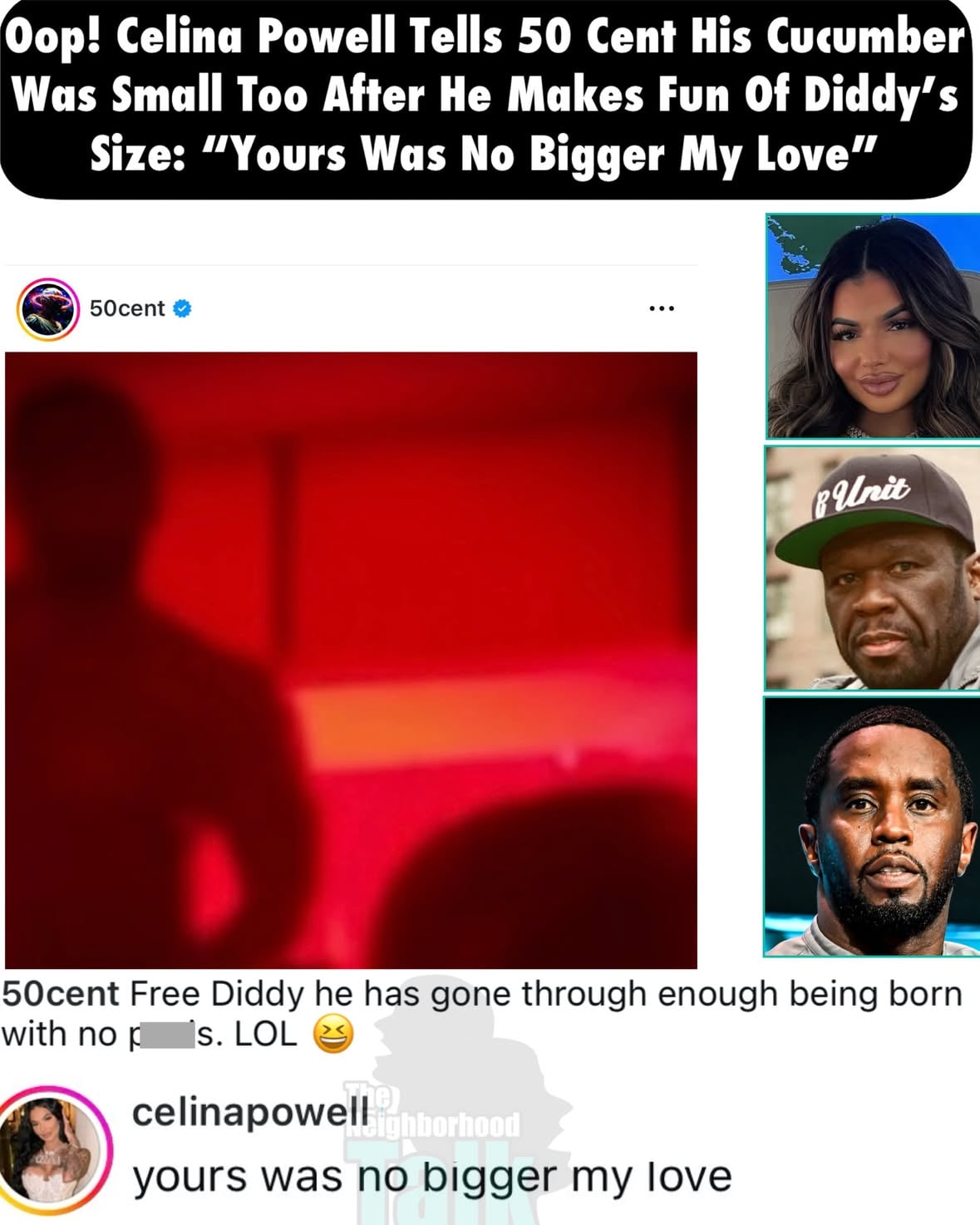 Not they both teeny tiny 😩

**we do not condone bullying or hate speech**