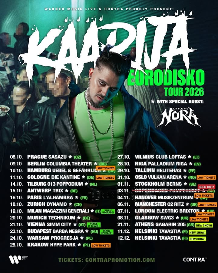 EURODISKO TOUR UPDATE!! 
And now we can tell, that we get to have a special guest LITTLE SIS NORA!!!!! 🔥🔥🔥🔥🔥