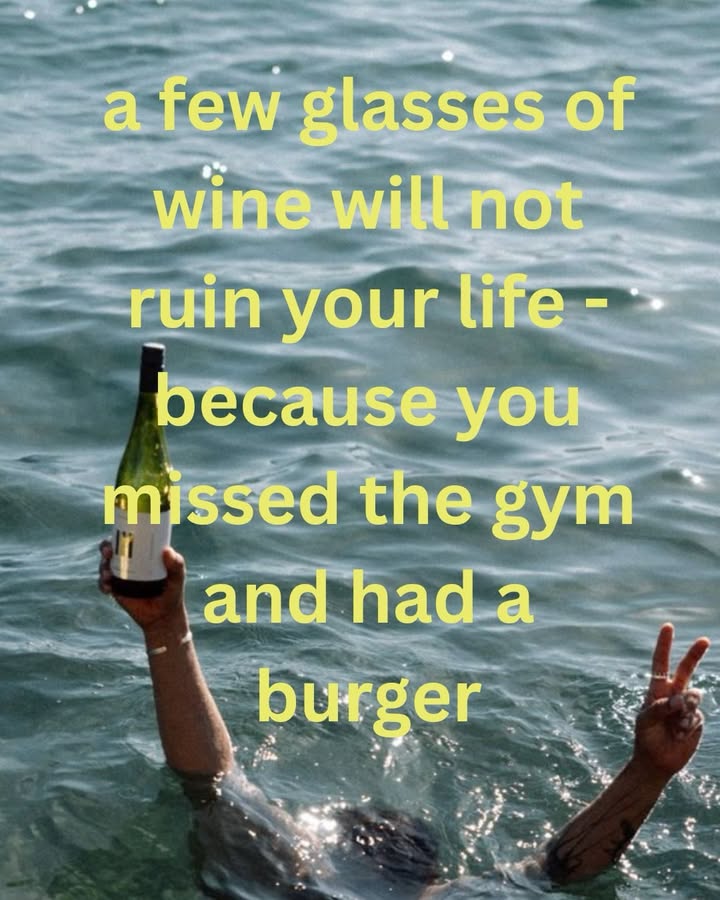 People are so busy tracking life we’re forgetting to actually live it. Some of the best memories you’ll ever make look terrible on a fitness tracker - and aren’t on the camera roll! 

The late nights. The extra glass of wine(s). The random Tuesday that turns into a story you’ll still be telling in ten years - And before anyone says it, I know alcohol isn’t for everyone. For some people, avoiding it is the best thing they’ve ever done. This isn’t about alcohol. It’s about life and loving it to the full - NOT because it’s performative. 

My best mates (and husband) are people I met in pubs - being daft, chatting absolute crap, ignoring responsibilities for a few hours and putting the world to rights. 

The internet would have us believe everyone wants to be a billionaire with a perfect morning routine… and a perfect life (that does not exist)!! Matcha is gross BTW. 

Most people’s legacy will be the people they loved, the laughs they shared and how they made others feel. Spoiler alert THESE are the things that matter. 

It’s NOT their sleep score or their step count and it’s deffo not their bank balance!!

Work hard. Be healthy. Have goals - great - but don’t forget to have a life while you’re building one :) 

Three glasses of wine, missing the gym and having a burger ain’t ruining anything. Eye roll 🙄