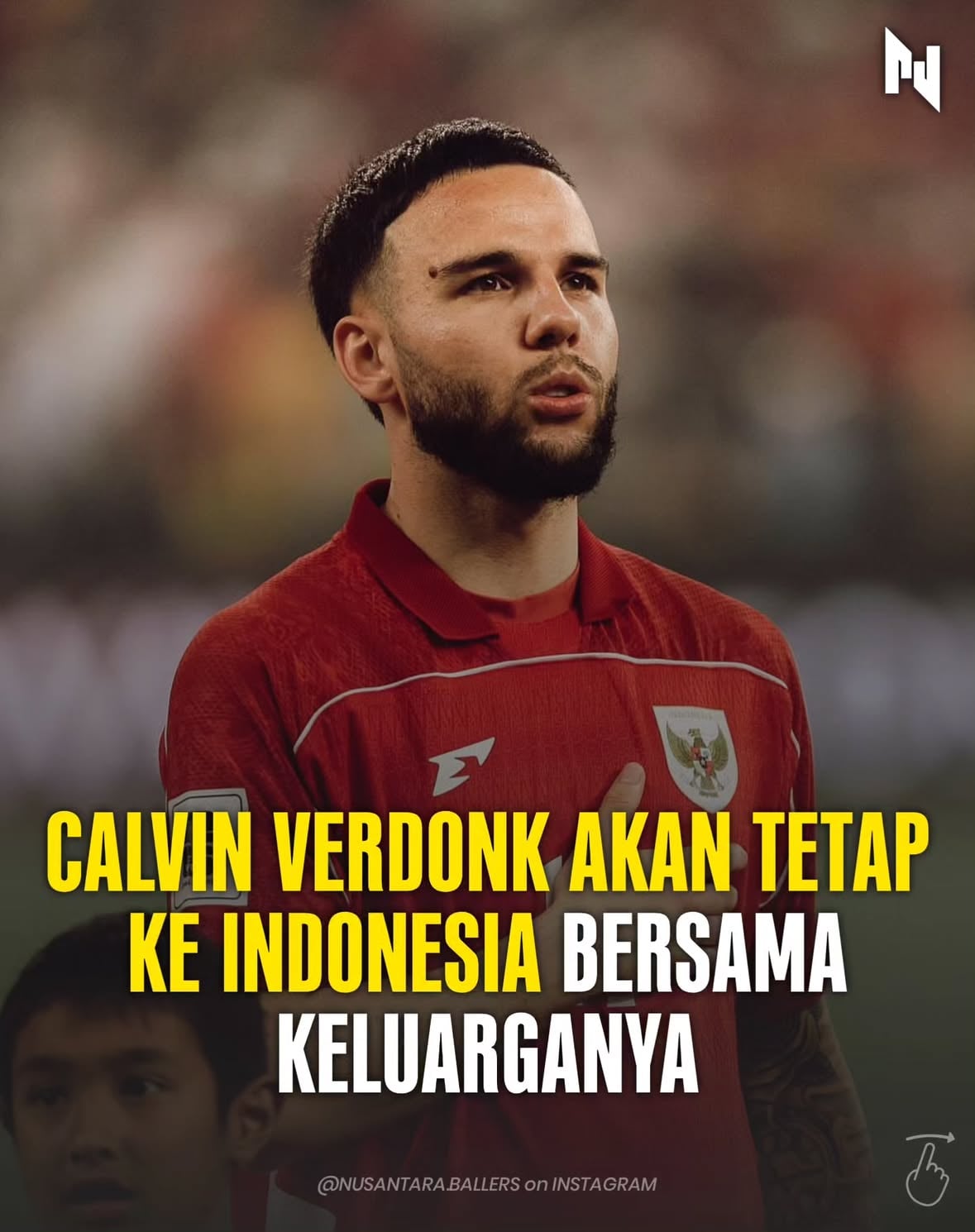 Ketua Badan Tim Nasional (BTN), Sumardji, memastikan Calvin Verdonk tetap akan bergabung dengan Timnas Indonesia untuk FIFA Matchday Juni 2026. ✅

Sumardji baru mendapatkan kabar dari Verdonk yang menyebutkan bakal datang ke Jakarta bersama keluarganya. 🇮🇩✈️

Sebelumnya, dalam wawancaranya dengan Kompas TV pada Selasa (2/6/2026), Sumardji sempat menyebut Verdonk kemungkinan tidak bisa memenuhi panggilan Timnas Indonesia.

Hati-hati dijalan Verdonk dan Keluarga! ❤️

📰 Bolacom