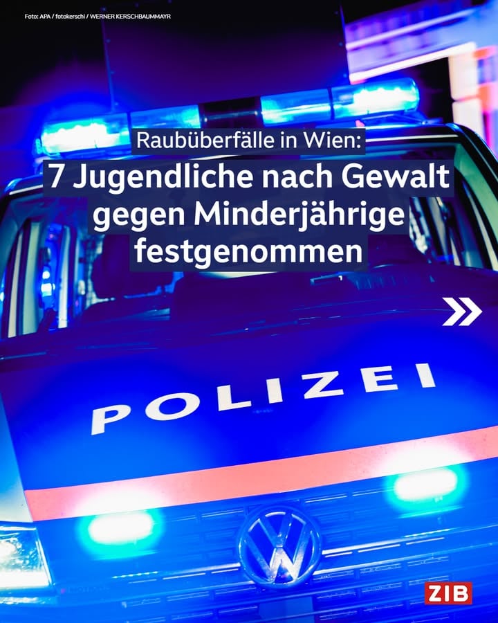 Jugendliche in Wien festgenommen: Die Polizei hat 14 Jugendliche ausgeforscht, die Minderjährige ausgeraubt und geschlagen haben sollen. Die Verdächtigen sind zwischen 12 und 17 Jahre alt und gelten laut Polizei als „bekannte Intensivtäter“. Sieben von ihnen wurden festgenommen. Die Ermittlungen laufen. (MR)