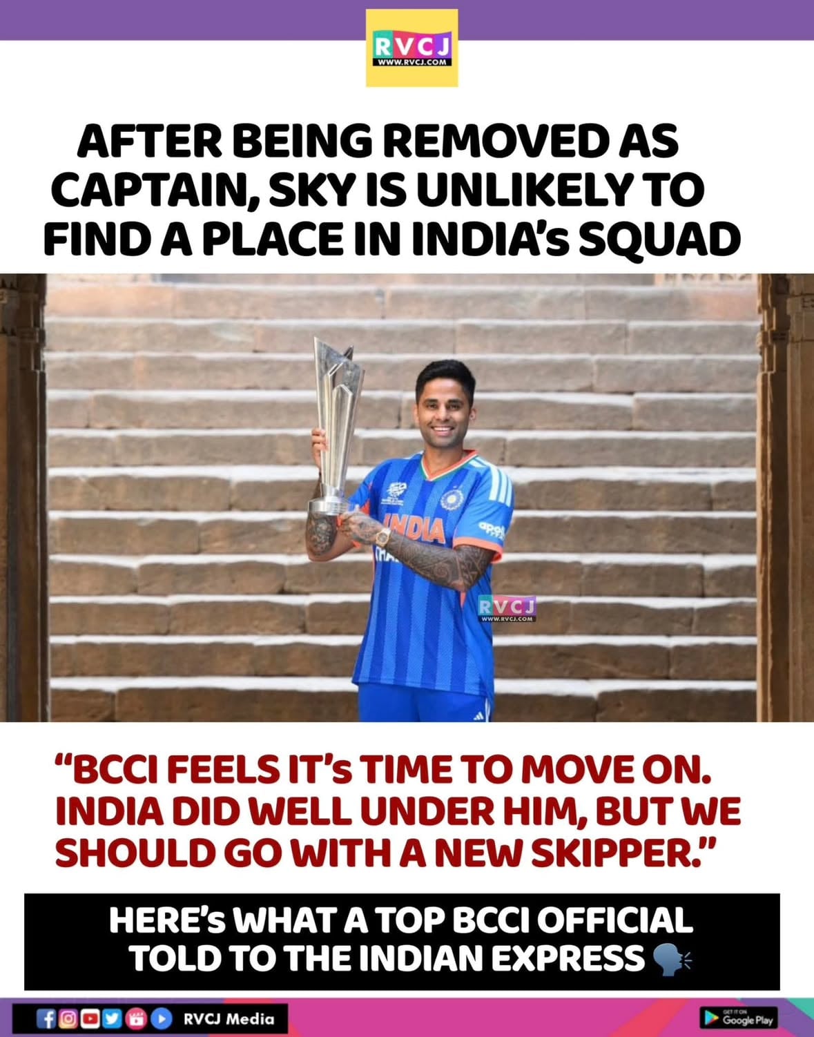 Who is your pick as India's next T20I captain?
#rvcjinsta