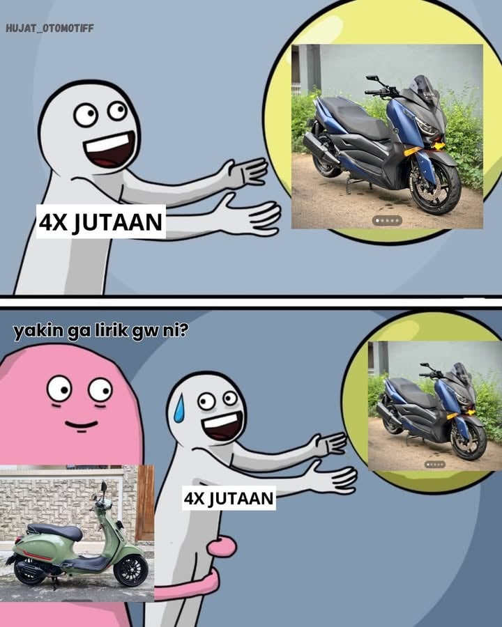 sebenernya beda kelas, beda CC, beda peruntukan, tapi harga secondnya mirip mirip, masih di angka 40 jutaan 🤯

kalian lebih pilih mana?