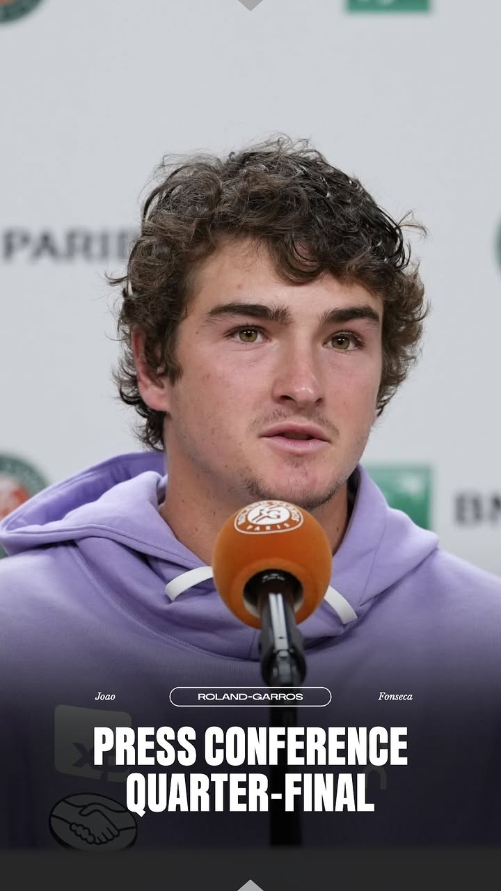 "I just know my limits a little bit better."

Fonseca’s post-match interview following his loss against Mensik.

#RolandGarros
