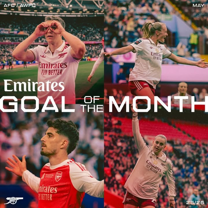 One last month of magic ✨⁣
⁣
Time to vote for your @emirates Goal of the Month for May at Arsenal.com 🗳