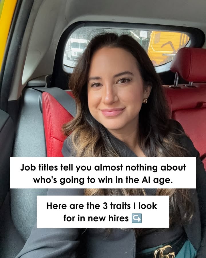 Titles tell you almost nothing about who's going to win in the AI age. 

After years of hiring, here are the three traits that I look for in new hires - and you can have all three as a junior analyst or none of them as a VP.

Follow and comment AIWORKSHOP and I'll send you my free 45-minute workshop where I show you how to build your first AI agent 👇