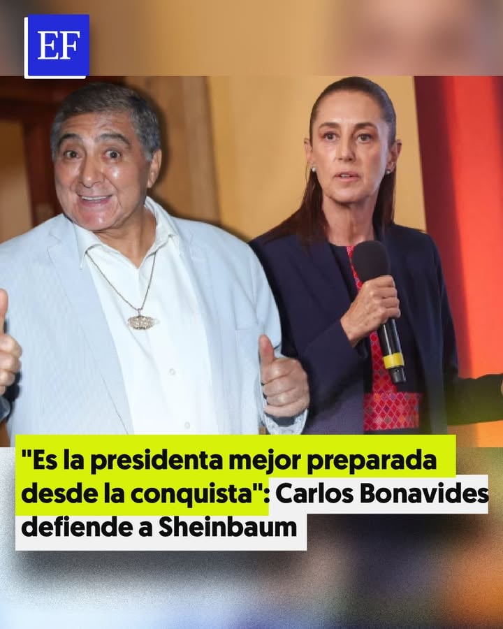 🎭🇲🇽 El actor Carlos Bonavides salió en defensa de la presidenta Claudia Sheinbaum y aseguró que las críticas y apodos en su contra son injustos. "Es un problema de muchos años... ahora se culpa a la presidenta", dijo al referirse a temas como la inseguridad y el narcotráfico. ⚠️

El intérprete de "Huicho Domínguez" destacó la formación académica de la mandataria y afirmó que es "la presidenta mejor preparada desde que se conquistó México". Además, rechazó las descalificaciones hacia Sheinbaum: "De ninguna manera el pueblo puede permitir que se le falte al respeto a una dama". 👩‍🎓👏

Sobre Sergio Mayer, consideró que "ha cometido errores" en la política, pero opinó que debería mantenerse en la actuación. También defendió su derecho a obtener la credencial del INAPAM: "Todos tenemos derecho al INAPAM... no porque cometas un error pierdes ese derecho". 🪪✅