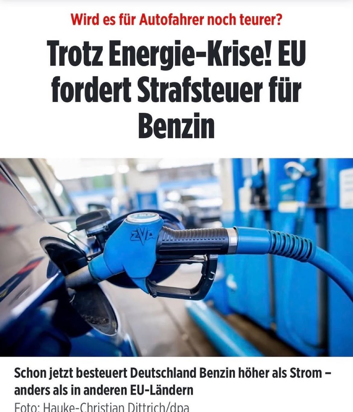 Was passiert eigentlich, wenn es keine Verbrenner mehr gibt? Wo holen die sich ihre fehlenden horrenden Steuereinnahmen?  Der Staat plant bereits Ausgleichsmechanismen:

	1.	Straßenverkehrsabgabe/digitale Maut — Ersatz für Kraftfahrzeugsteuer und Mineral-Ölsteuer; Frankreich & Schweden testen bereits digitale Modelle
	2.	Stromsteuer auf E-Mobilität erhöhen — aktuell noch niedrig; Ausgleich über Ladesäulensteuern möglich
	3.	CO2-Preis ausweiten — der Emissionshandel wird immer aggressiver kalkuliert
	4.	KfZ-Versicherungssteuer erhöhen — besonders bei E-Fahrzeugen
	5.	Zulassungsgebühren massiv anheben — als “Lenkungsinstrument”