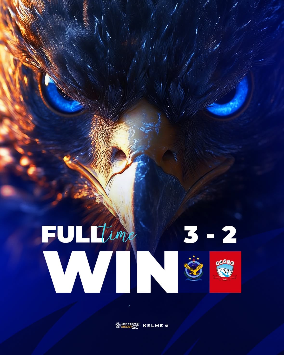 اتت الصافرة لتعلن بداية احتفالات الصقور 🏅🦅🔥
القوة الجوية بطلاً لدوري نجوم العراق. 💙