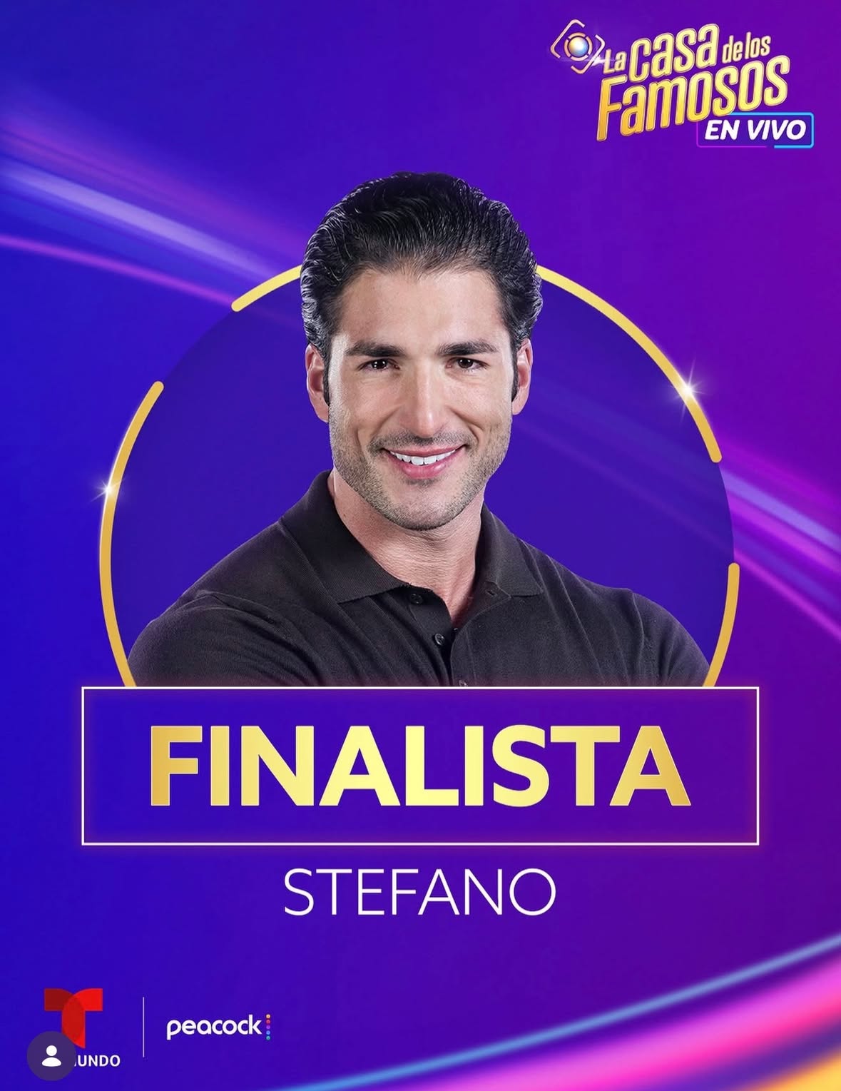 FELICIDADES HIJO MÍO . @stefanopiccioni 🇧🇷 ENTRASTE A ESA CASA CON GANAS DE CRECER, DE DARTE A CONOCER. Y CONECTAR CON EL PÚBLICO LATINO. ME ALEGRA VERTE EN ESA FINAL. ⭐️⭐️⭐️⭐️⭐️