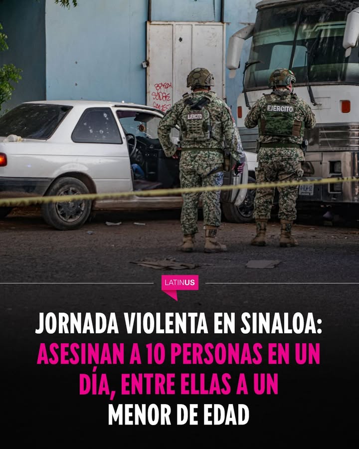 En menos de 24 horas, Sinaloa vivió una jornada violenta con 10 personas asesinadas en varios hechos en distintos puntos de la entidad, aunque la mayoría concentrados en Culiacán, capital del estado.
La fiscalía local confirmó que abrió 10 carpetas de investigación para esclarecer los hechos, los cuales fueron confirmados a lo largo del martes 2 de junio.
Lee la nota completa en el link de nuestra bio.
#Latinus #InformaciónParaTi