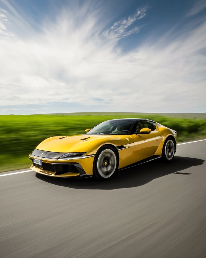 A 12-cylinder symphony. Seamless lines. An ultra-clean design. The #Ferrari12Cilindri represents pure timelessness, set in motion.

#Ferrari