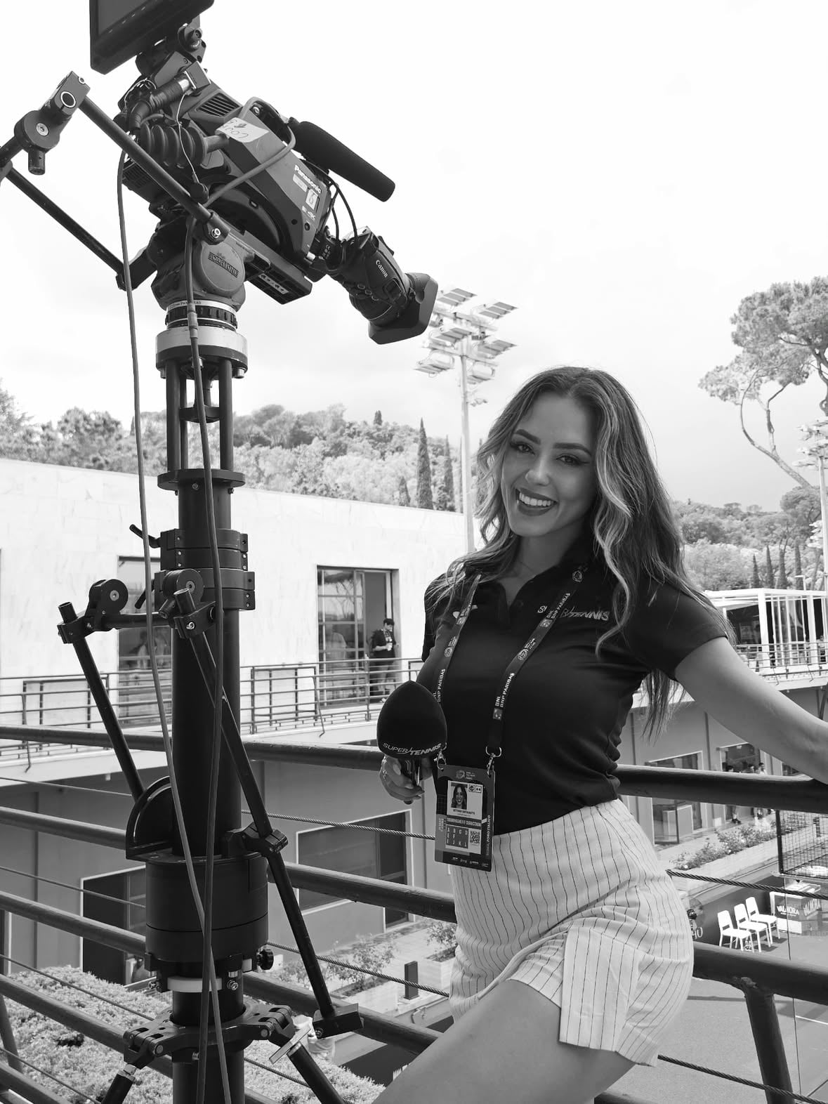 Giorni romani al Foro per raccontarvi ai microfoni di #supertennis il #bnlitalymajor 🎤🎬🥎💡📺📋💛