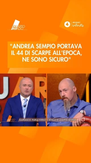 “Andrea portava il 44 di scarpe all’epoca, ne sono sicuro” 

A #Quartogrado ospite per la prima volta Mirko Crepaldi, amico di Sempio dai tempi delle superiori