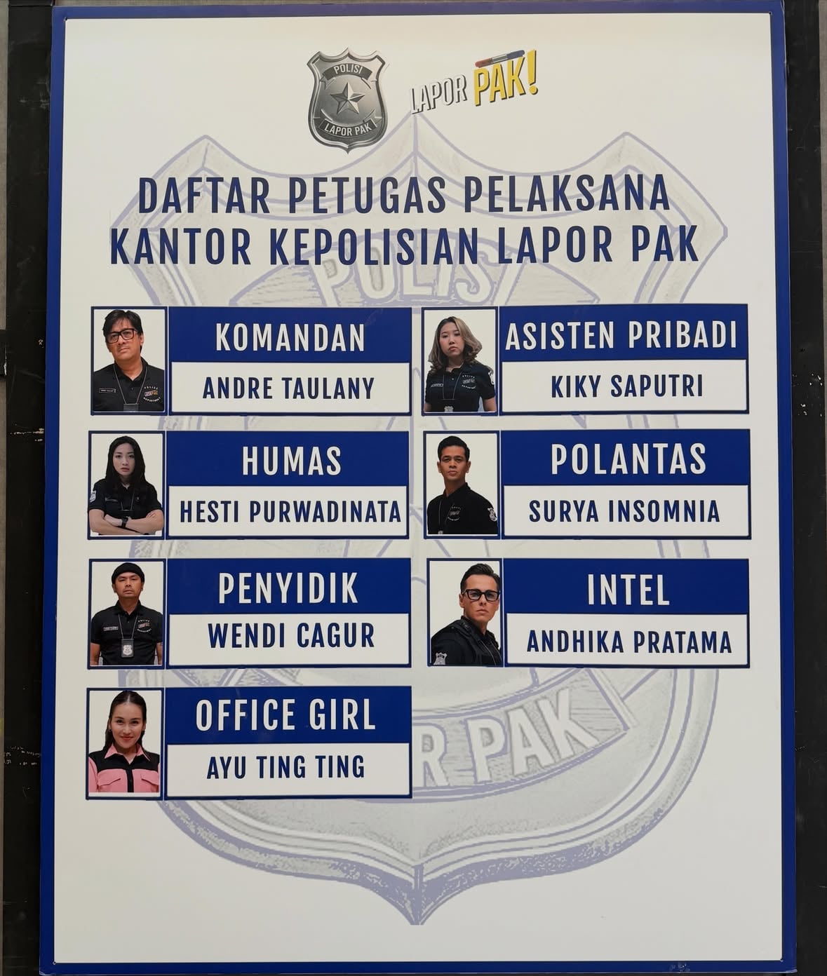 .
ADA MASALAH LAPORKAN KEPADA KAMI
KAMI AKAN NYANTAI AJA , KETAWA KETIWI, ASSOY DEH 

SALAM LAPOR PAK
