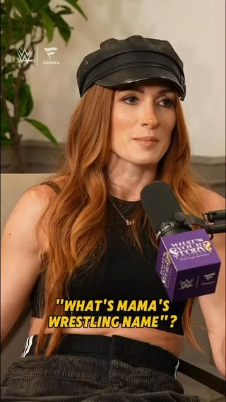 Ummm….something we should know about @beckylynchwwe ?!? 👀 Great stories from the legend herself on an all new #whatsyourstory

@wwe @fanatics @elyseashleigh